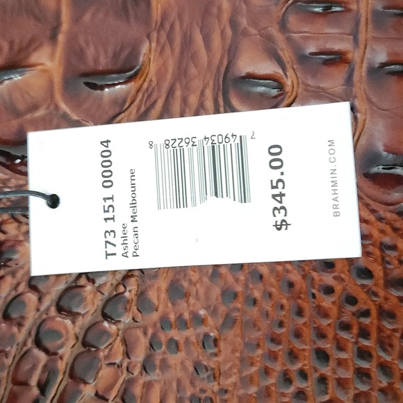 🤎🔹️Brahmin 🔹️Ashlee  Pecan Melbourne Genuine Leather Tote - Picture 3 of 11